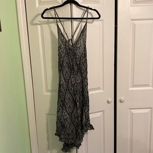 Black and white flowy dress